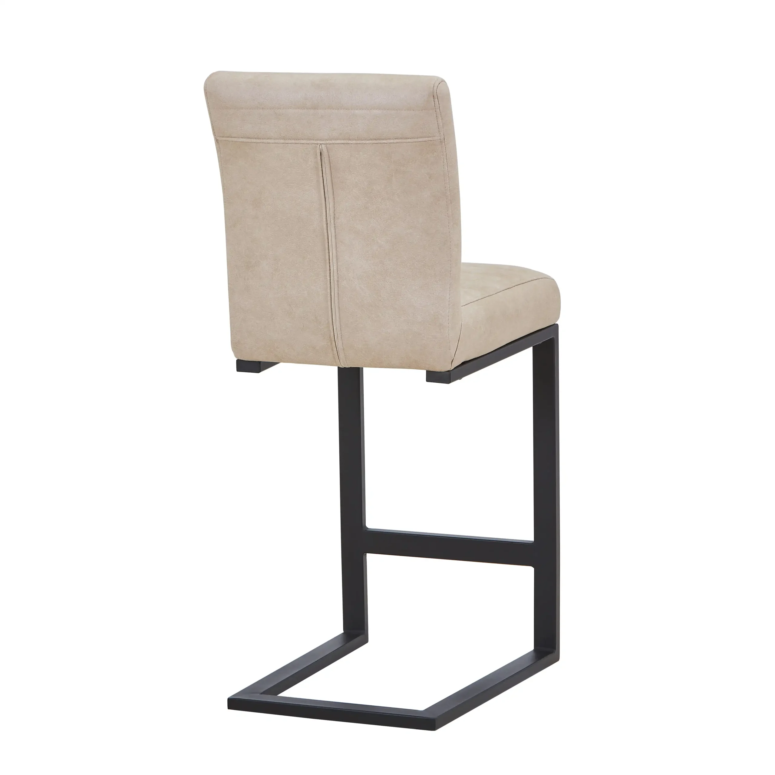 Belvoir Leather Effect Beige Bar Stool - Image 2