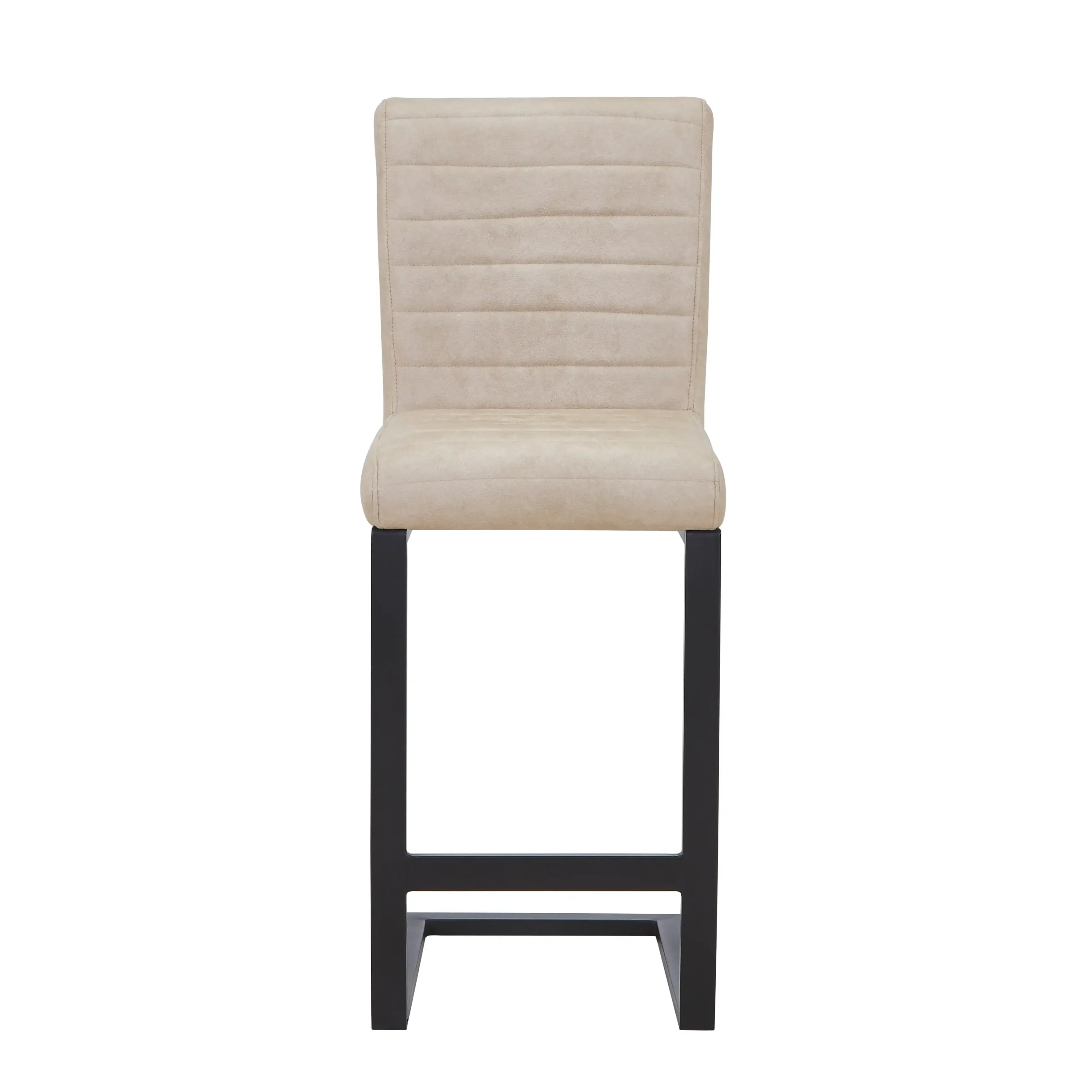 Belvoir Leather Effect Beige Bar Stool - Image 3
