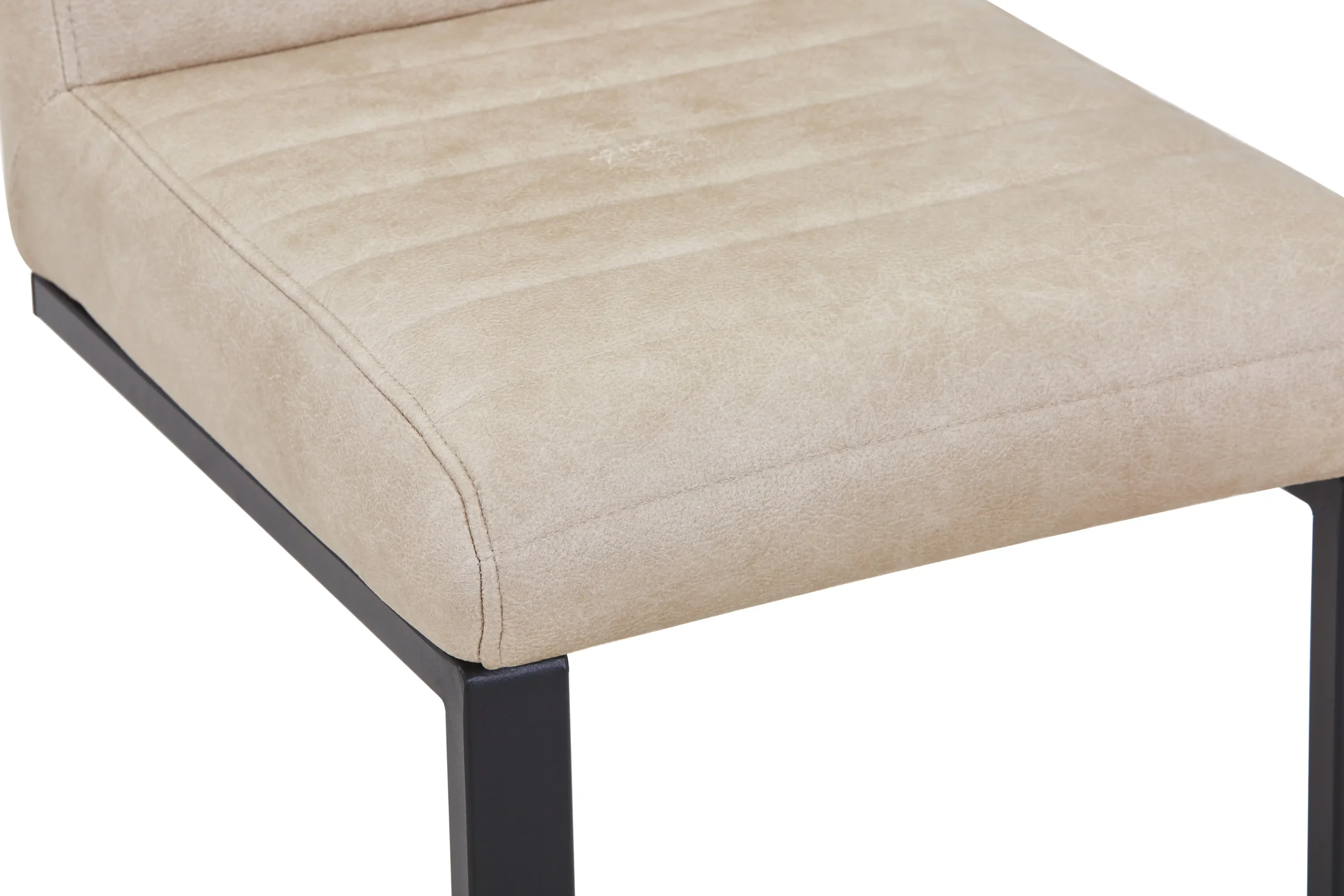 Belvoir Leather Effect Beige Bar Stool - Image 5