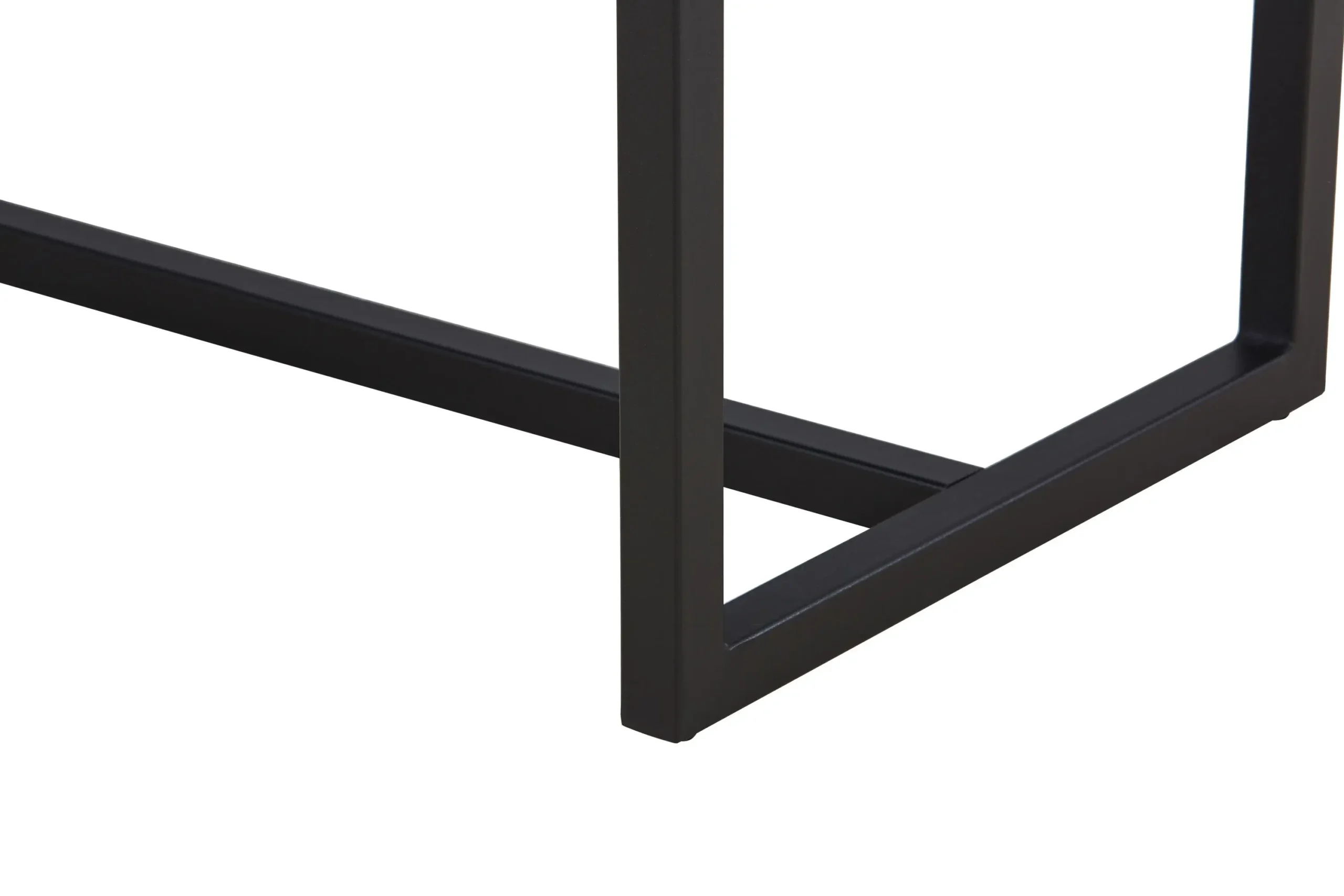 Ludlow Leather Effect Brown Bench - Image 5