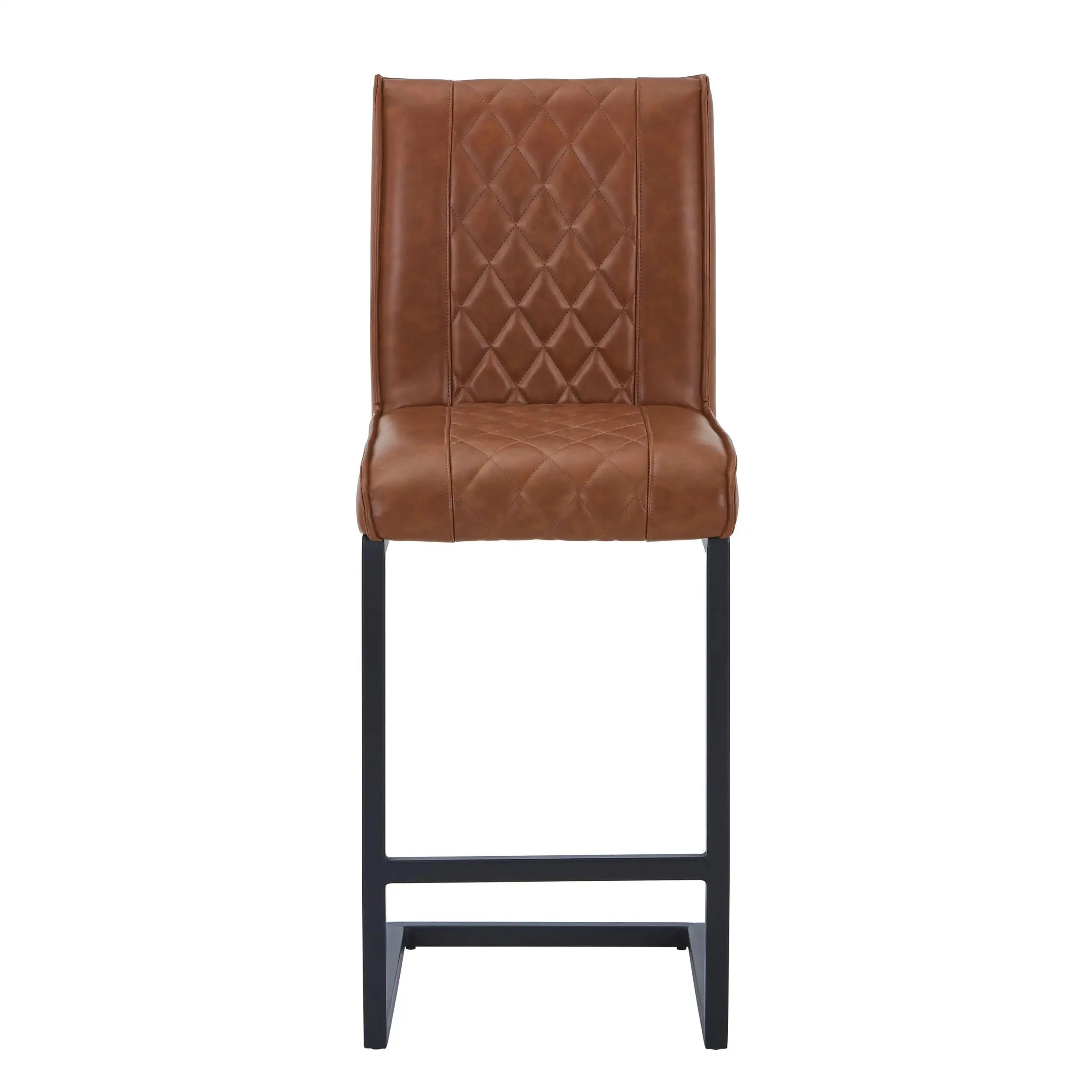 Warwick Leather Effect Tuscan Tan Bar Stool - Image 4