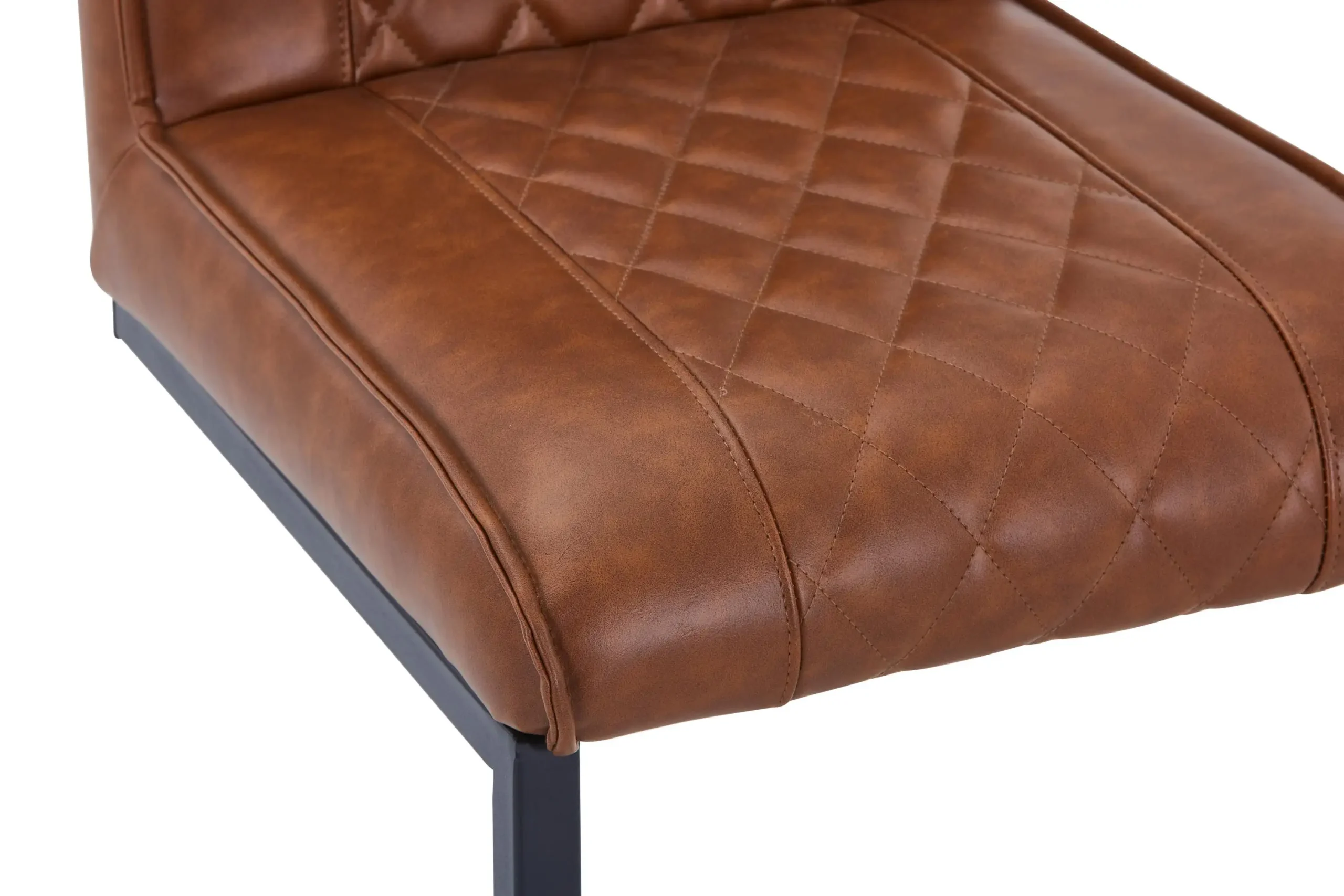 Warwick Leather Effect Tuscan Tan Bar Stool - Image 6