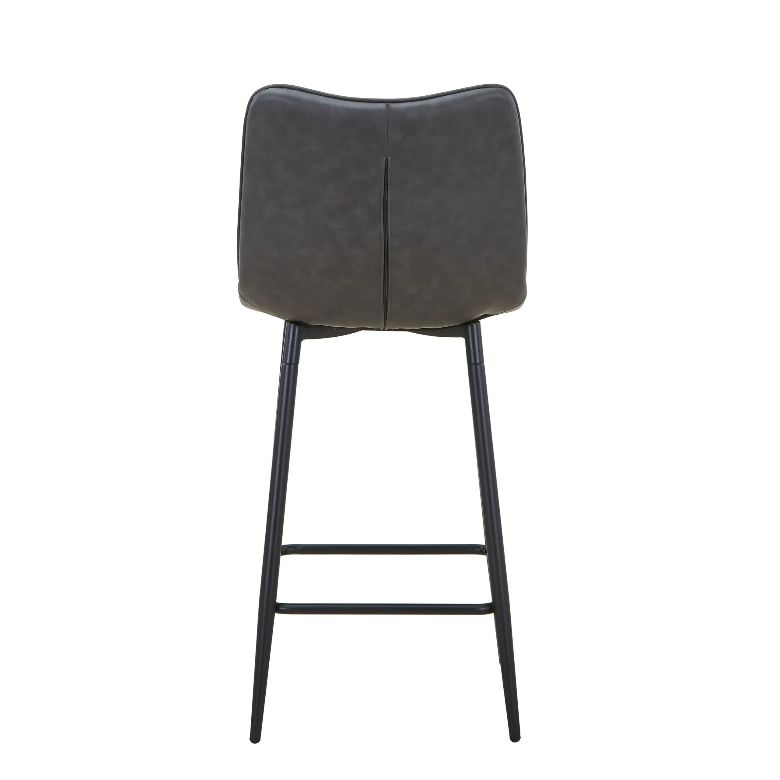 Alnwick Leather Effect Grey Bar Stool - Image 4