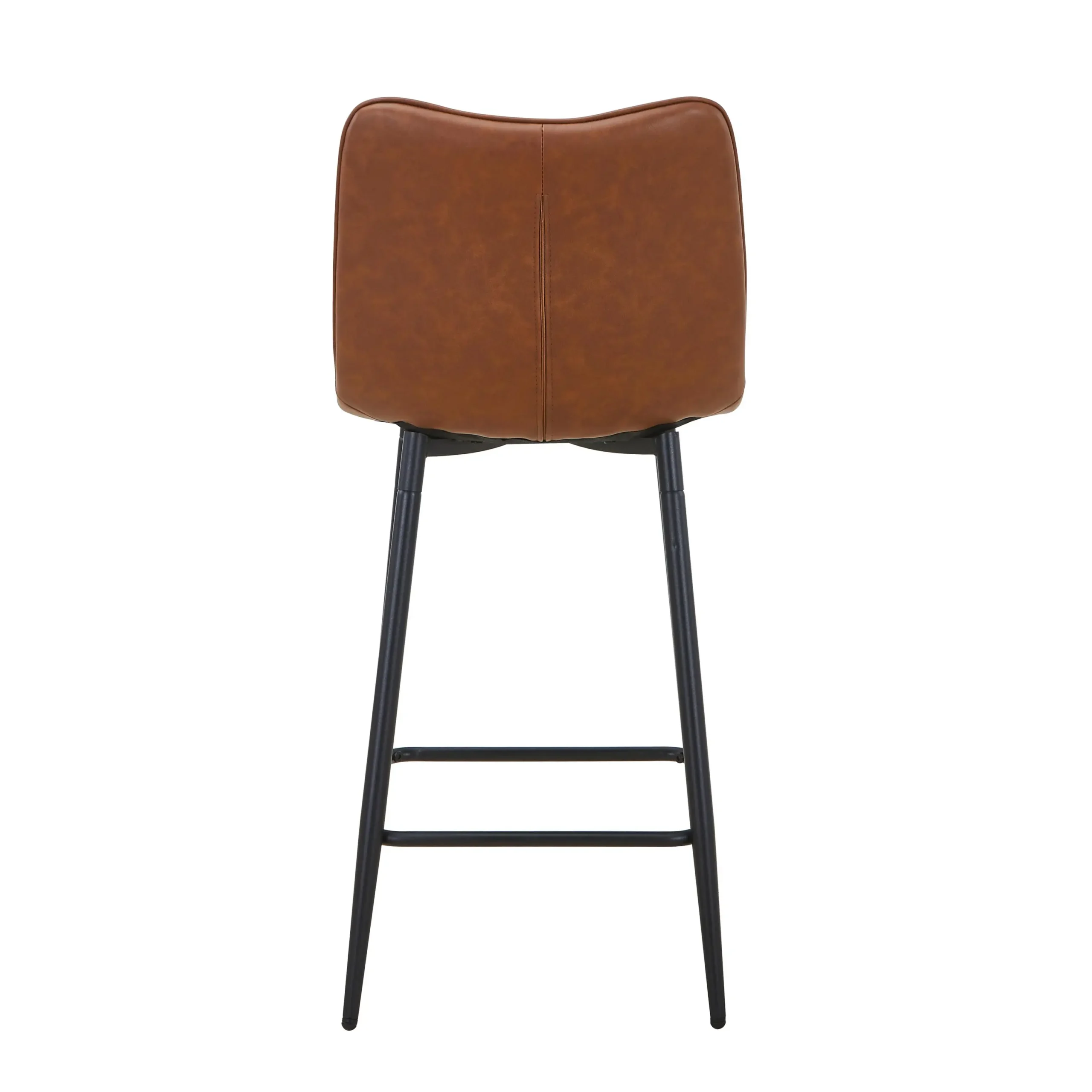 Alnwick Leather Effect Tuscan Tan Bar Stool - Image 5