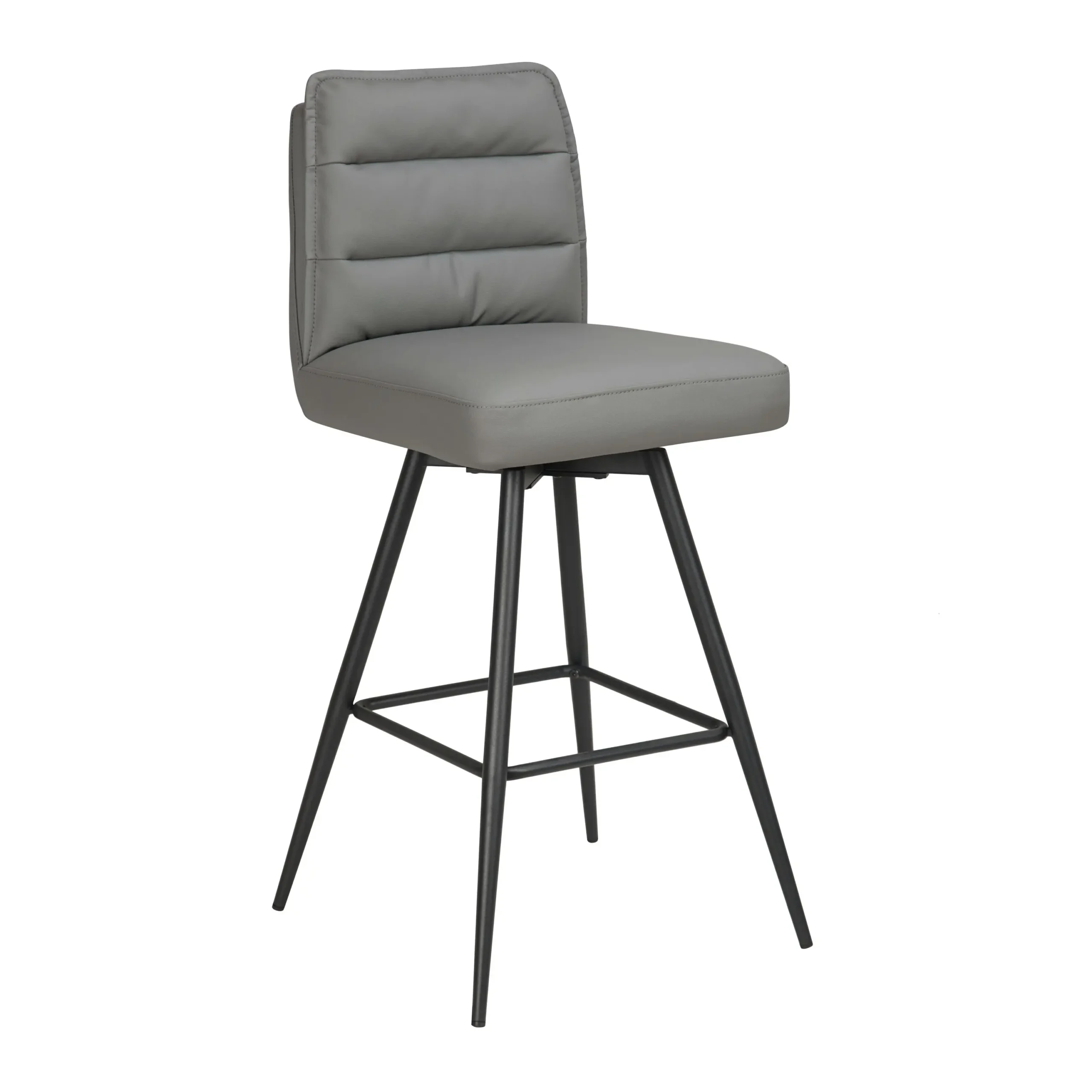 Stylus Leather Effect Taupe Bar Stool