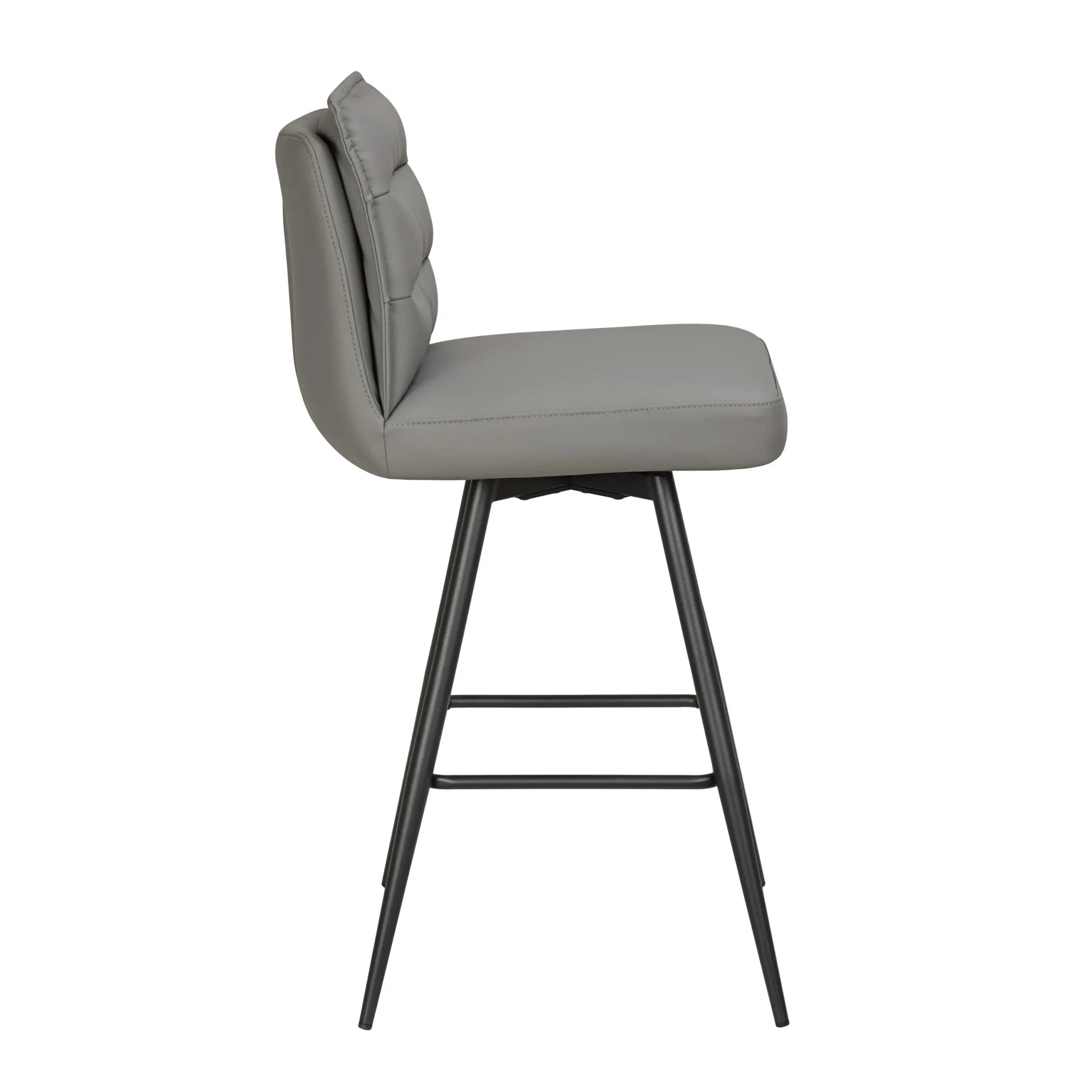 Stylus Leather Effect Taupe Bar Stool - Image 3
