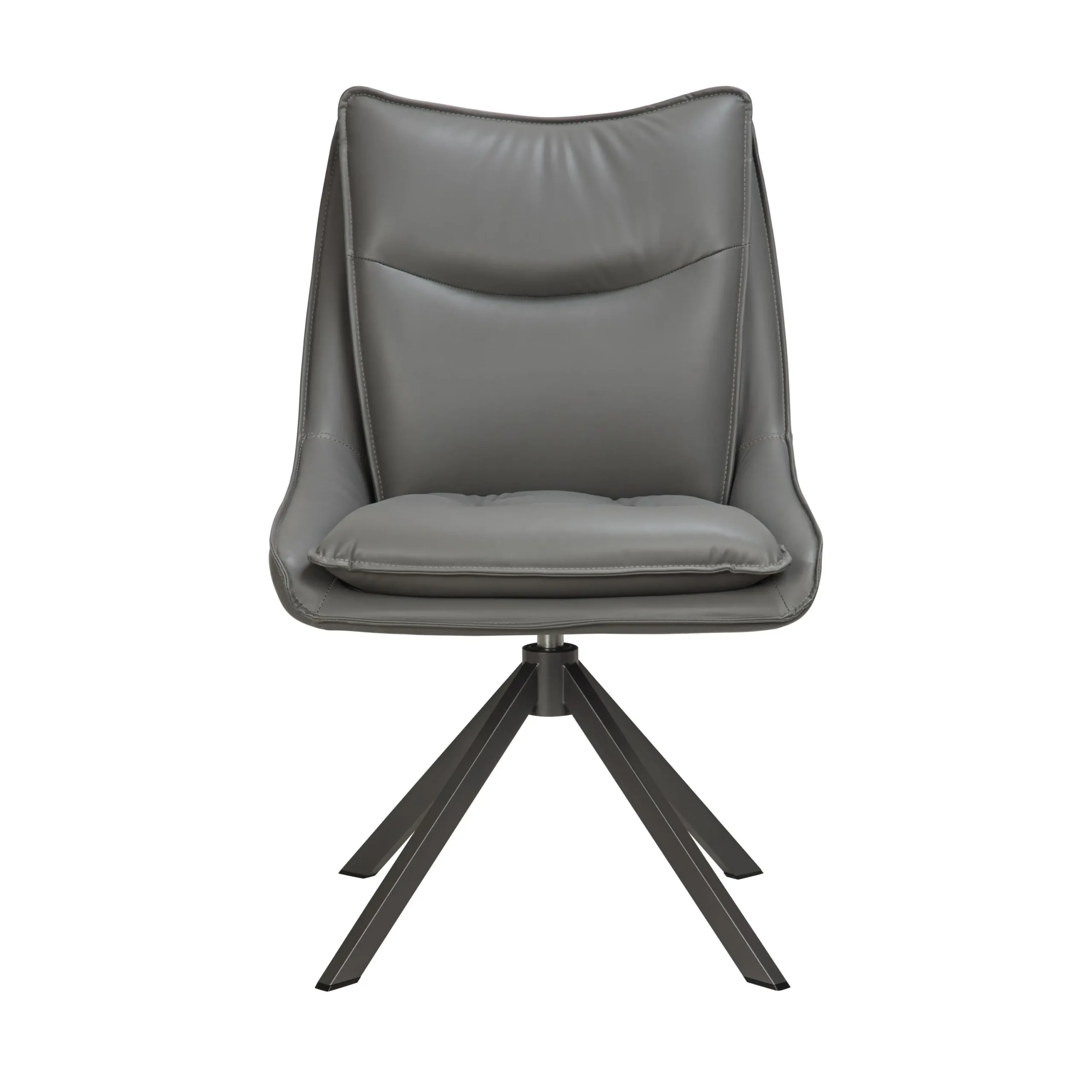 Vogue Leather Effect Grey Dining Chair