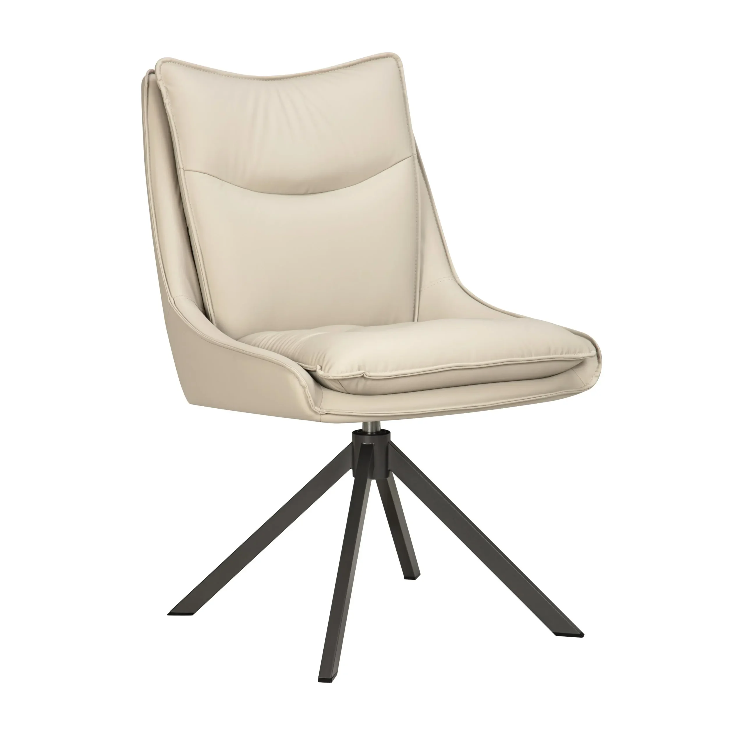 Vogue Leather Effect Stone Dining Chair
