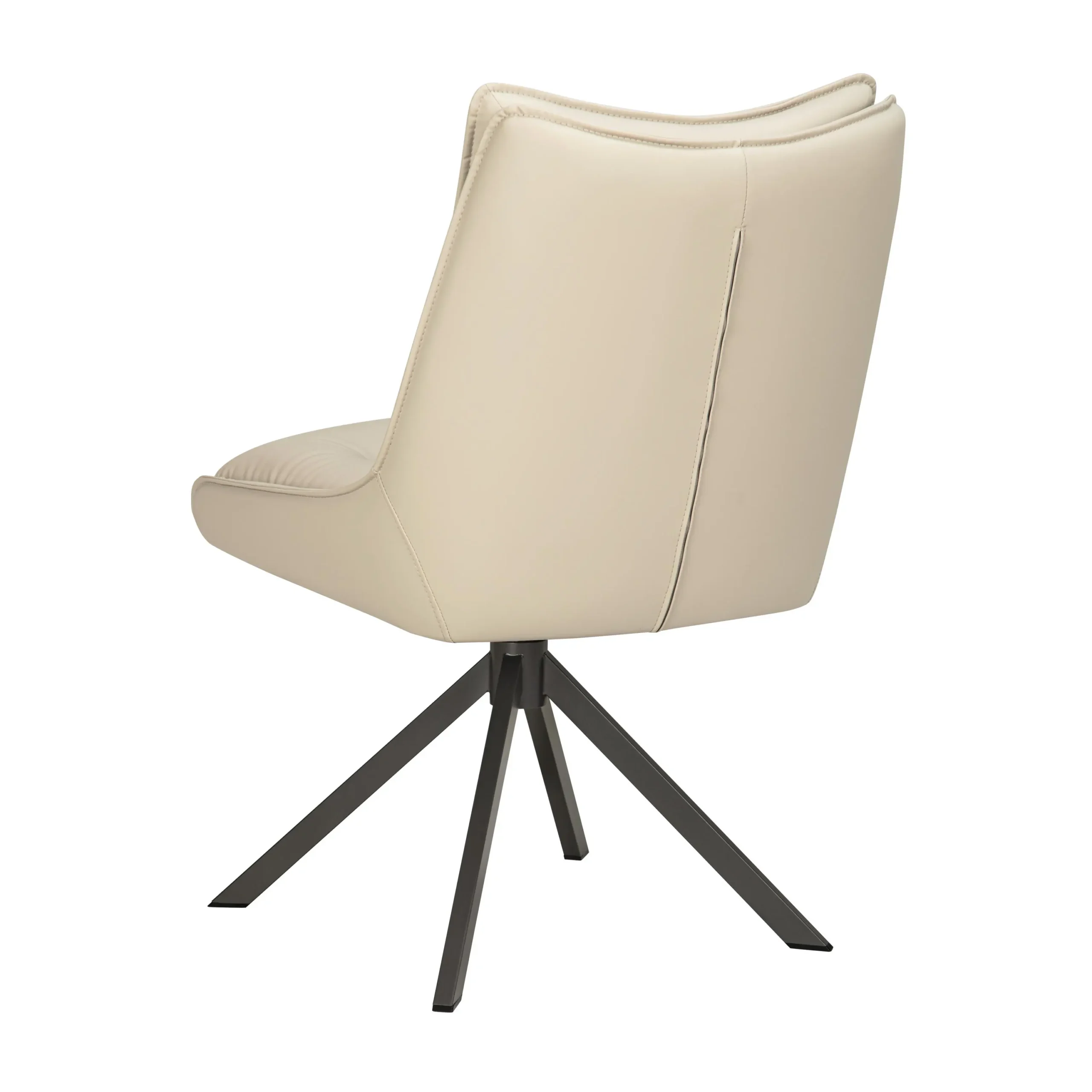 Vogue Leather Effect Stone Dining Chair - Image 2