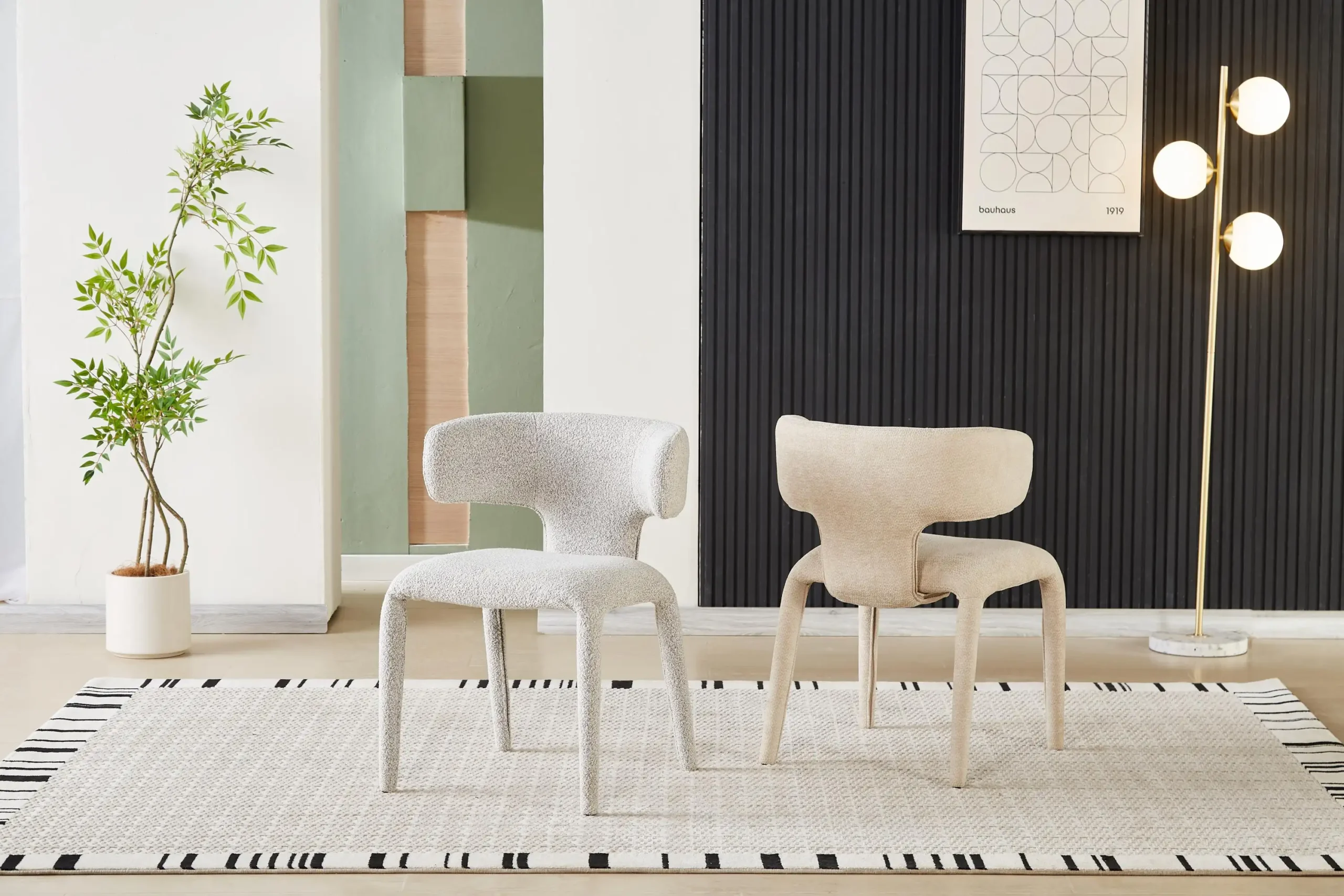 Grace Beige Dining Chair - Image 2