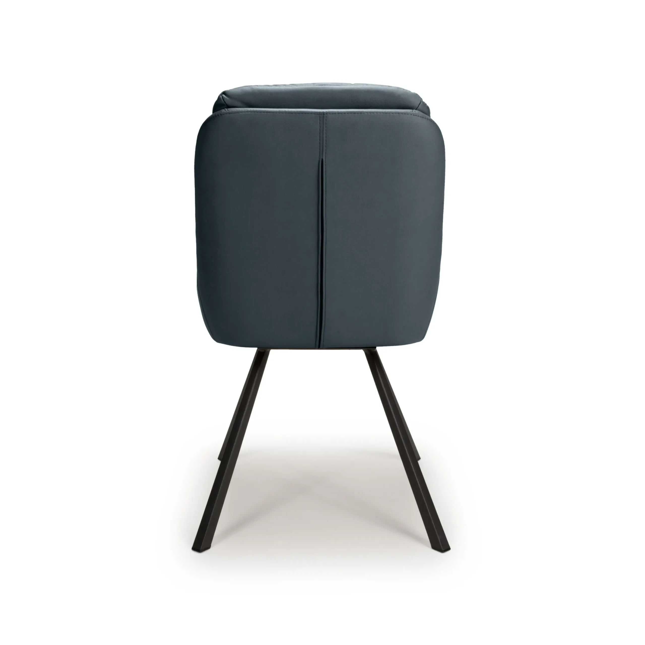 Arnhem Leather Effect Midnight Blue Dining Chair - Image 5