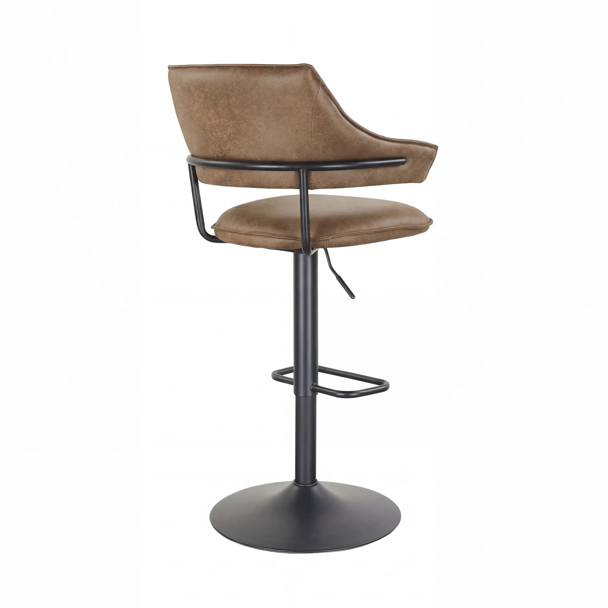 Geneva Leather Effect Tuscan Tan Bar Stool - Image 2