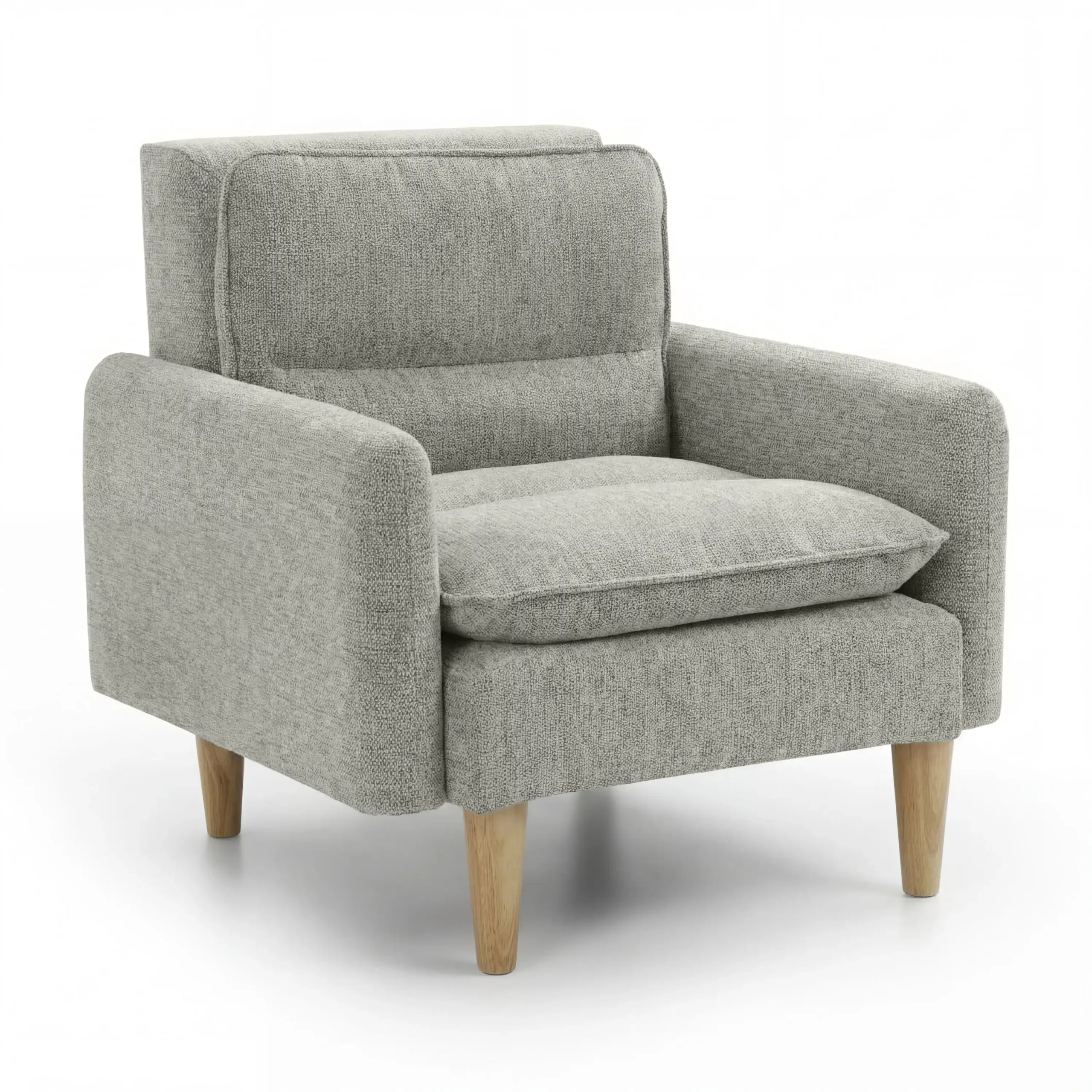 Cosy Rest Chenille Effect Natural Armchair