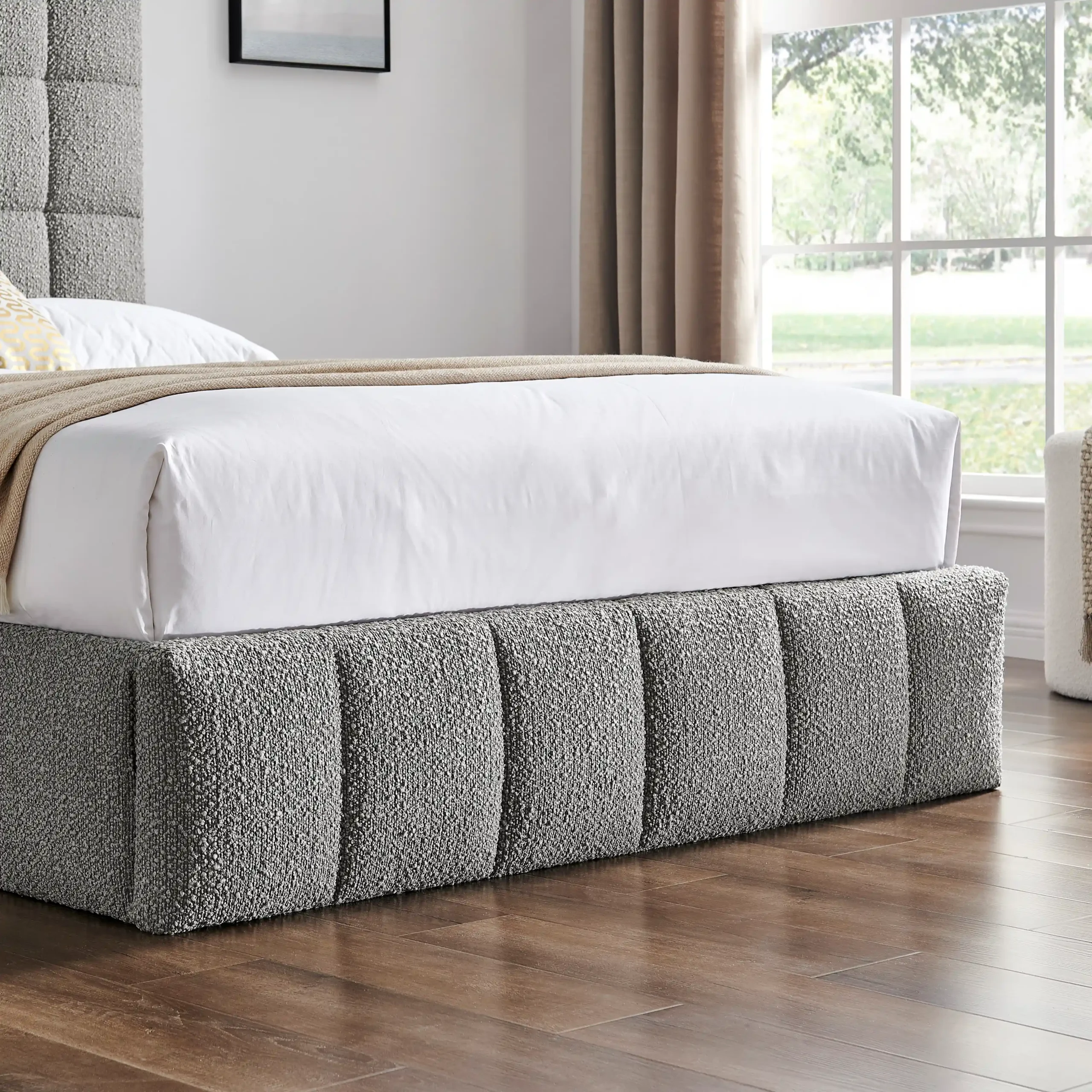 STARLA SQUARE  BOUCLE BEDSTEAD - Image 5